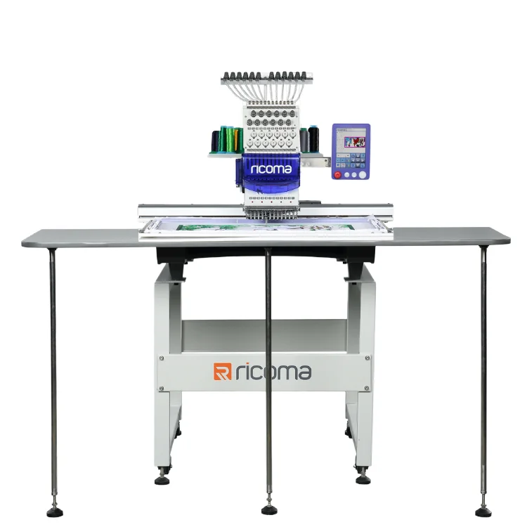 RiCOMA 12/15/20 needles Single head embroidery machine Large area 800*500mm SWD-1501 Flat embroidery