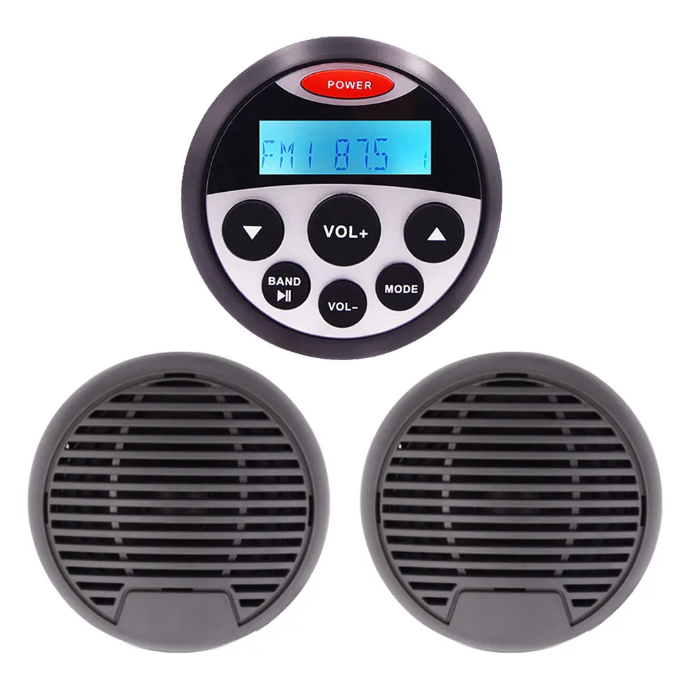 
Marine Stereo Radio Bluetooth Audio FM AM MP3 Player Sound System+3