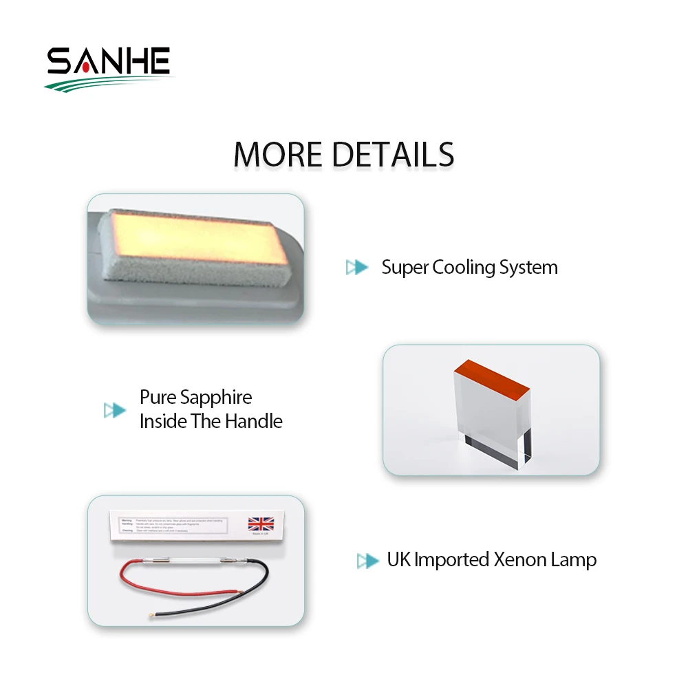 SANHE New Product IPL 3 In 1 Diode Laser Ipl Laser Hair Removal Laser Machine For Skin Rejuvenation
