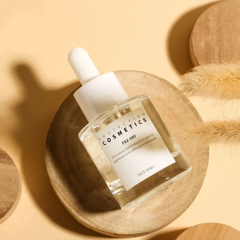 hot sale 30ml 40ml 50ml Thicken Flat Shoulder Glass Serum Bottles Transparent Cosmetic Essential Oil Dropper Bottle