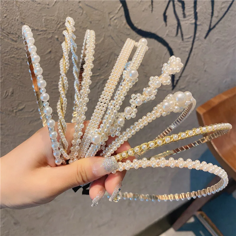 New Style Luxury Hair Accessories Sweet Headband Hair Bundle Baroque Handmade Wedding Bride Flower Hairband