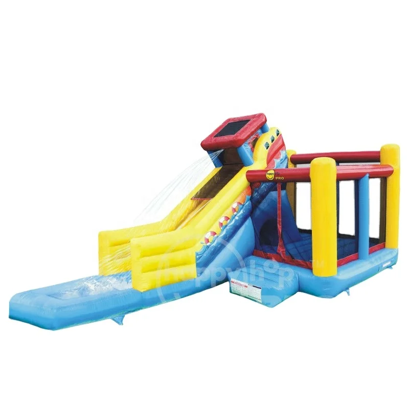 Swiftech Happyhop Pro Wet and Dry Slide-1020P Sailing Slide Bouncer with Detachable Pool