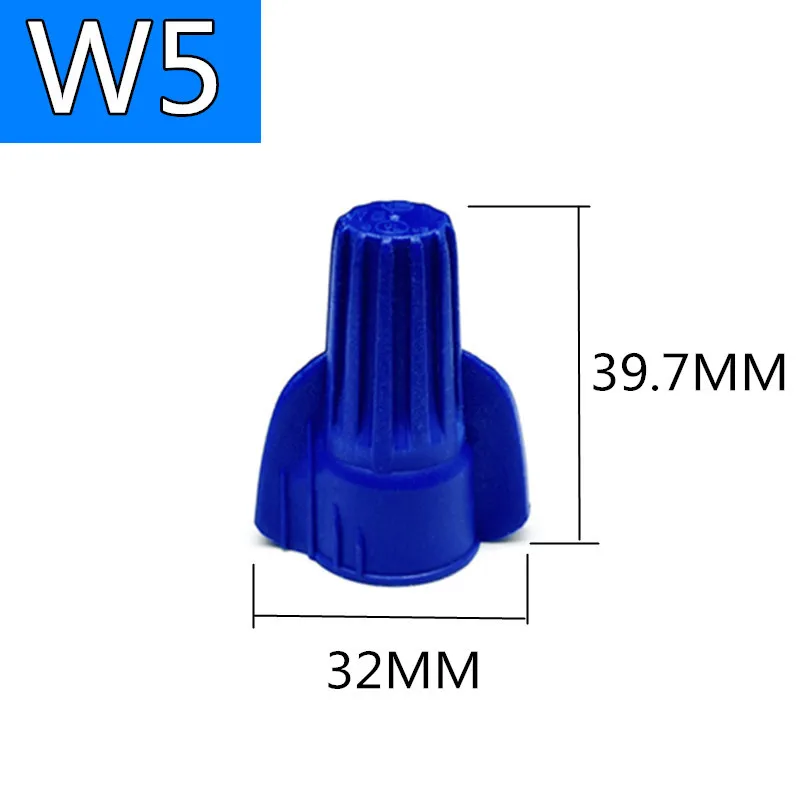Two Wings Electrical Wire End Wire Connecter QWT Nylon Pvc Closed End Crimp Connectors Cable Splice Screw Terminal Wire Nuts