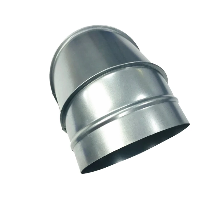 HVAC system straight air ducts and curves 45 and  90 Degree Air Duct Bend/Elbow