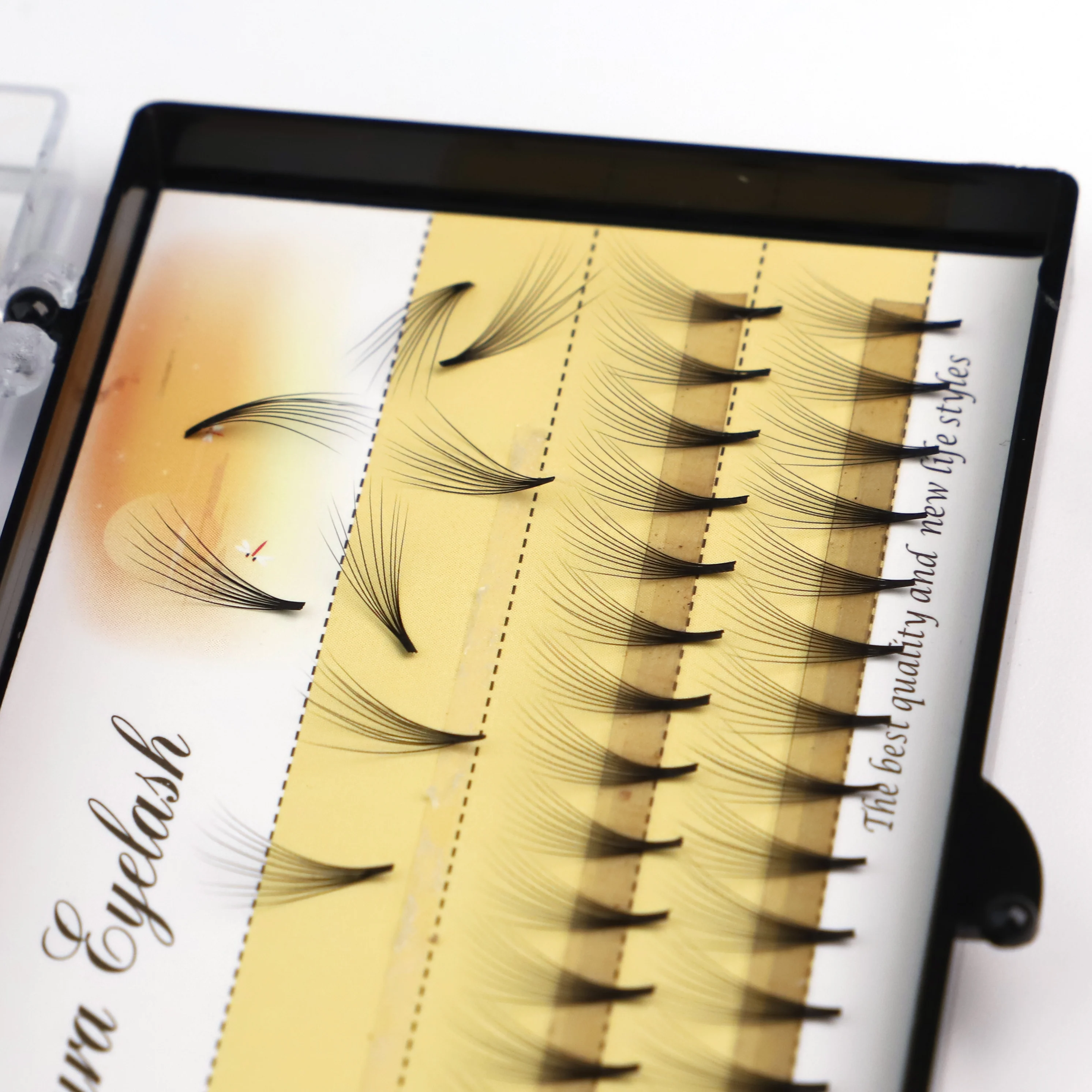 Eyelash Extension Premade Volume Fans 3d 4d 5d 6d 0.05 Lash Tray Premade Pre Made Long Stem Lash Extension Fans