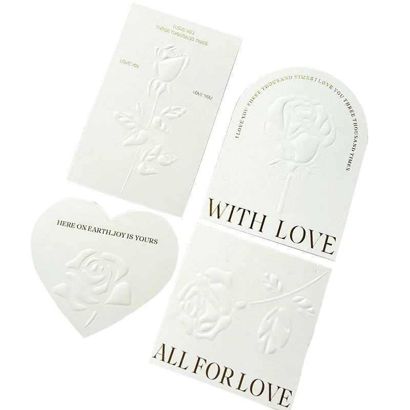 Luxuries Paper Deobssed and Embossed Press on Nails Display Cards Paper Packaging Card for Artificial Nail