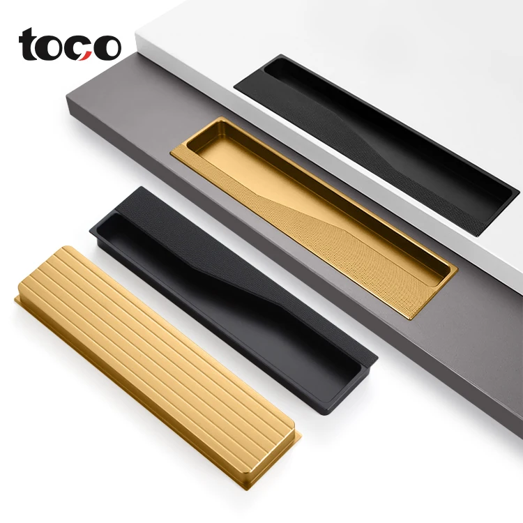 Manufacturer Embedded Concealed Wardrobe Drawer Pull Knobs Furniture Kitchen Cabinet Door Handles