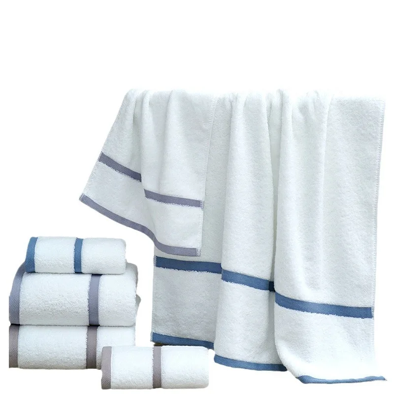 Cotton bath towel five-star hotel beauty salon cotton bath towel broken thickened spiral platinum satin wholesale towels