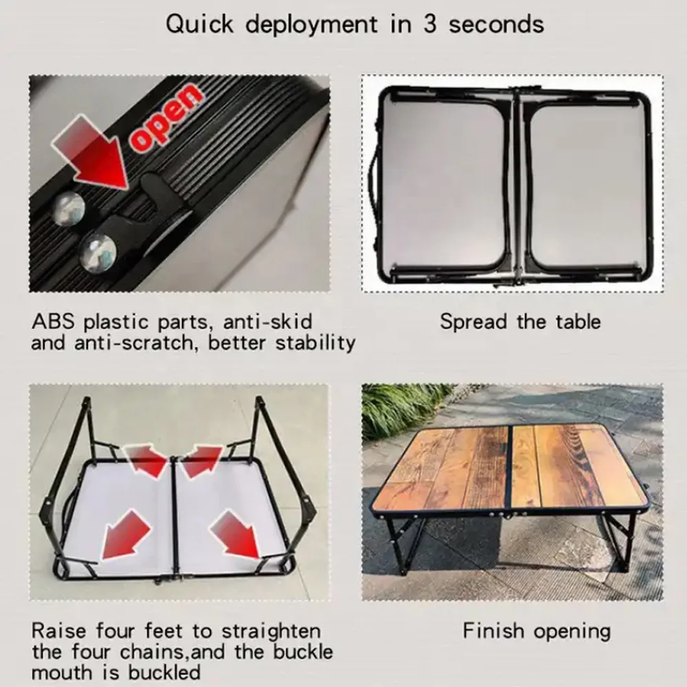 DYSC OEM ODM Outdoor Outdoor BBQ folding ultralight tourist portable  height adjustable lightweight camping table
