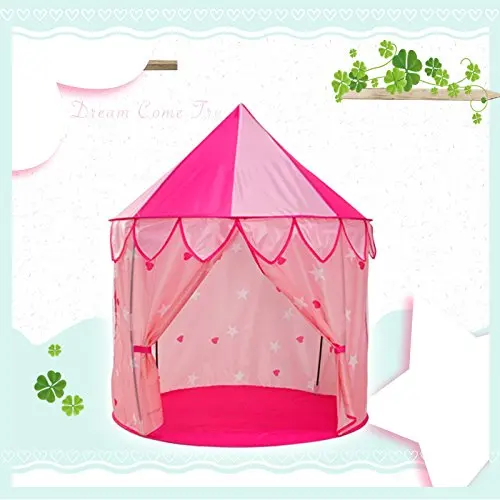 Детский Замок принцессы, Игровая палатка с занавеской, детский игровой домик для детей, для использования в помещении и на улице