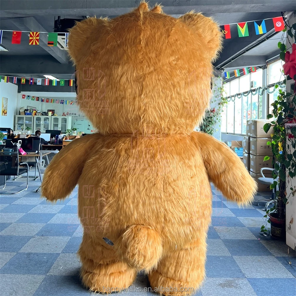 Happy Walk Custom Inflatable Spectacled Bear Mascot Adult Inflatable Costume