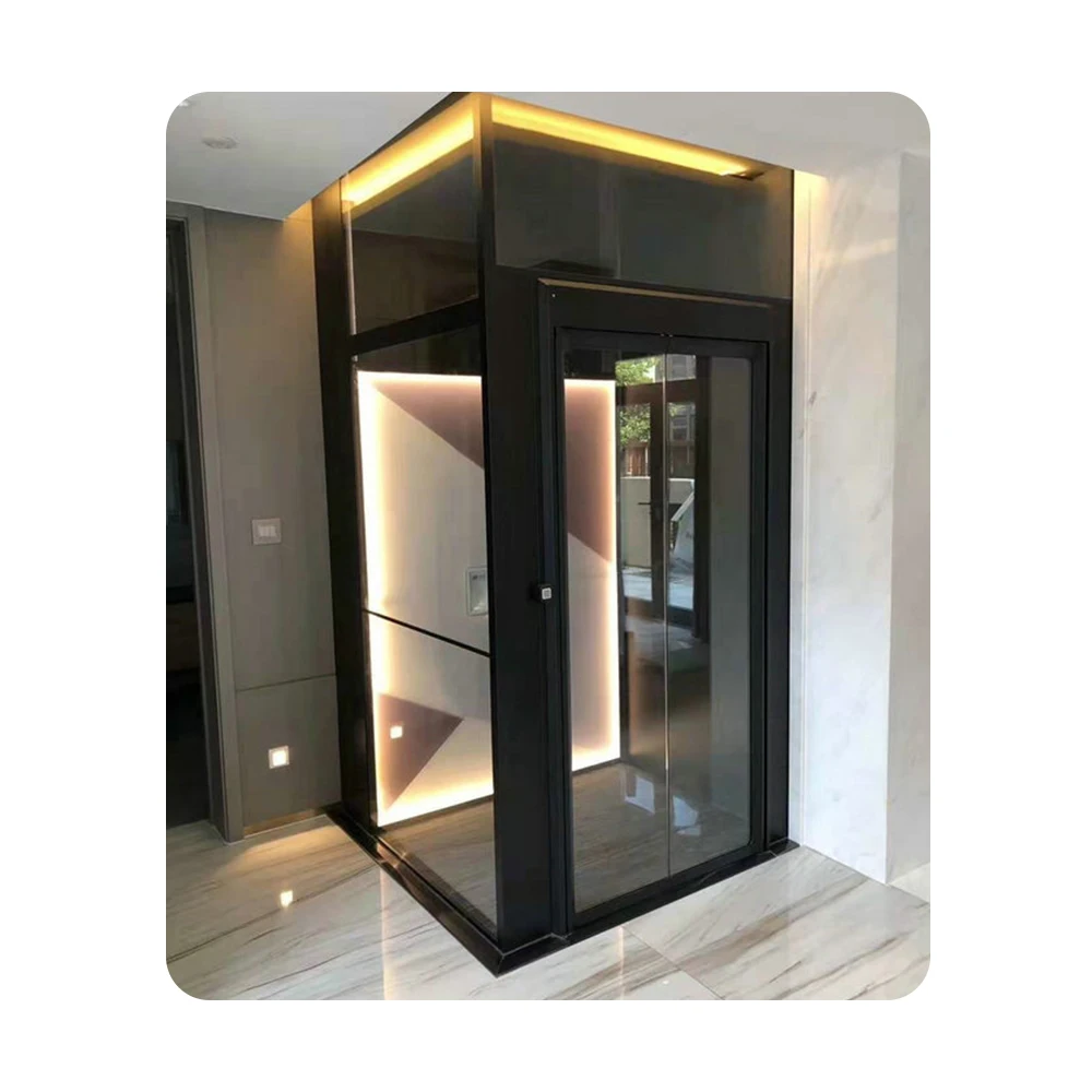 Luxury Design small home lift Glass cabin passenger residential lift small ascenseur maison houses china cheap price