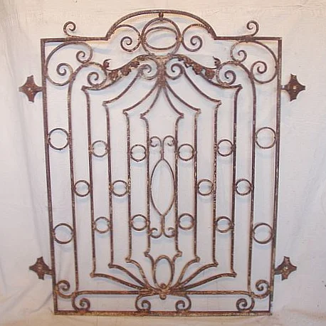 wrought iron window grille