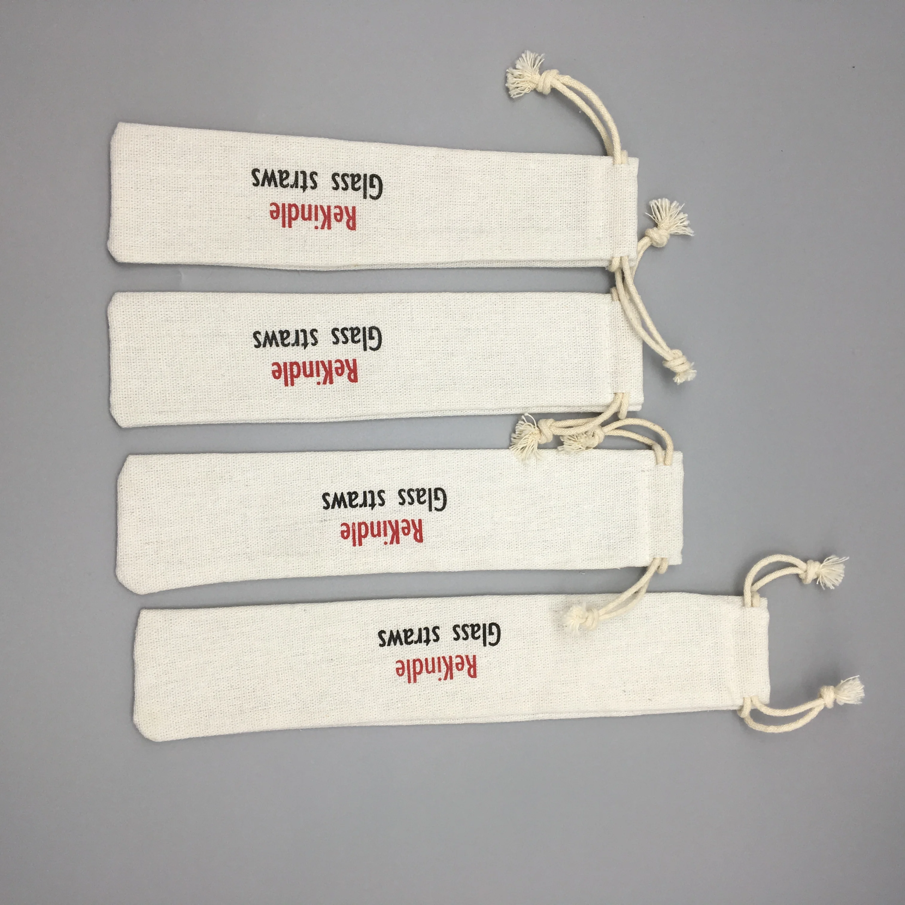  Popular All Natural Drinking Glass Straws With Pouch Packing Custom