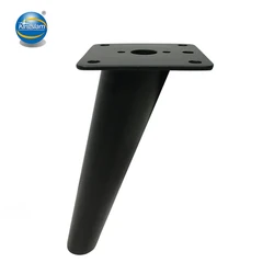 7 Inch Steel Furniture Table Leg Round Tapered Sofa Legs, Slant Metal Cabinet Feet Furniture Leg Hardware for Coffee Table