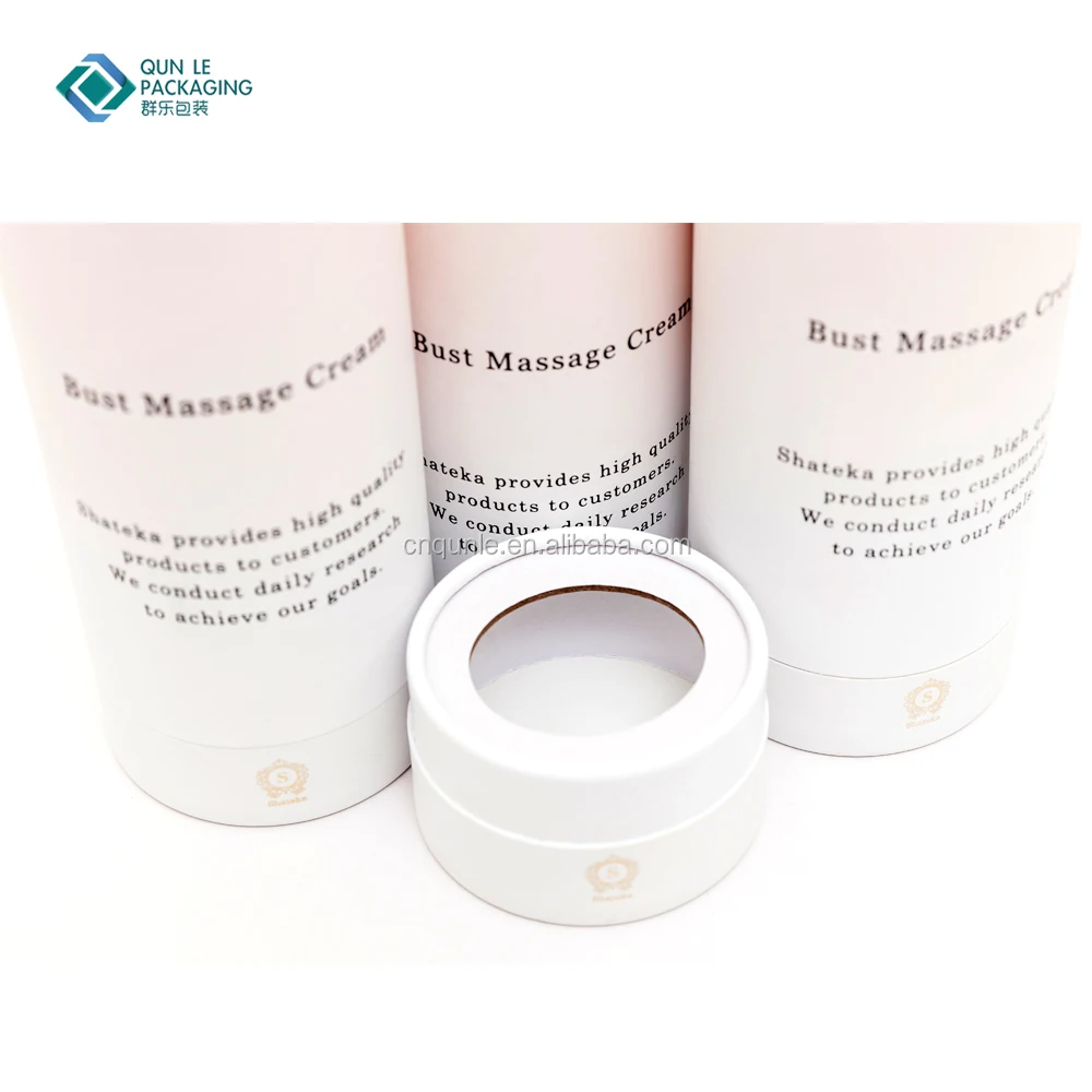 High-Quality New Design Candle/Cosmetic/CBD Hemp Oil/Bottle Round Paper Box Canister Packaging with Holder
