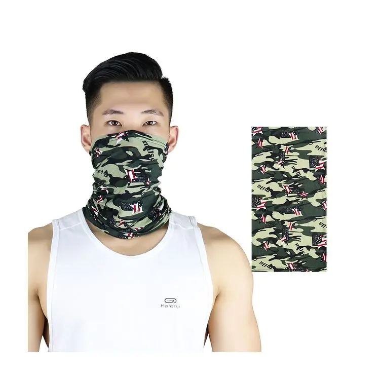 
High quality cheap custom multiple colors windproof seamless bandana cycling head band bandana for men 