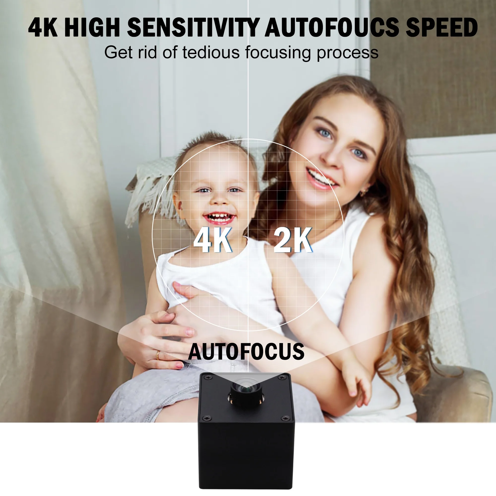  4K USB камера с автофокусом не искажают окружающий мир 100 градусов широкоугольный объектив веб-камеры Sony датчик компактная для машины