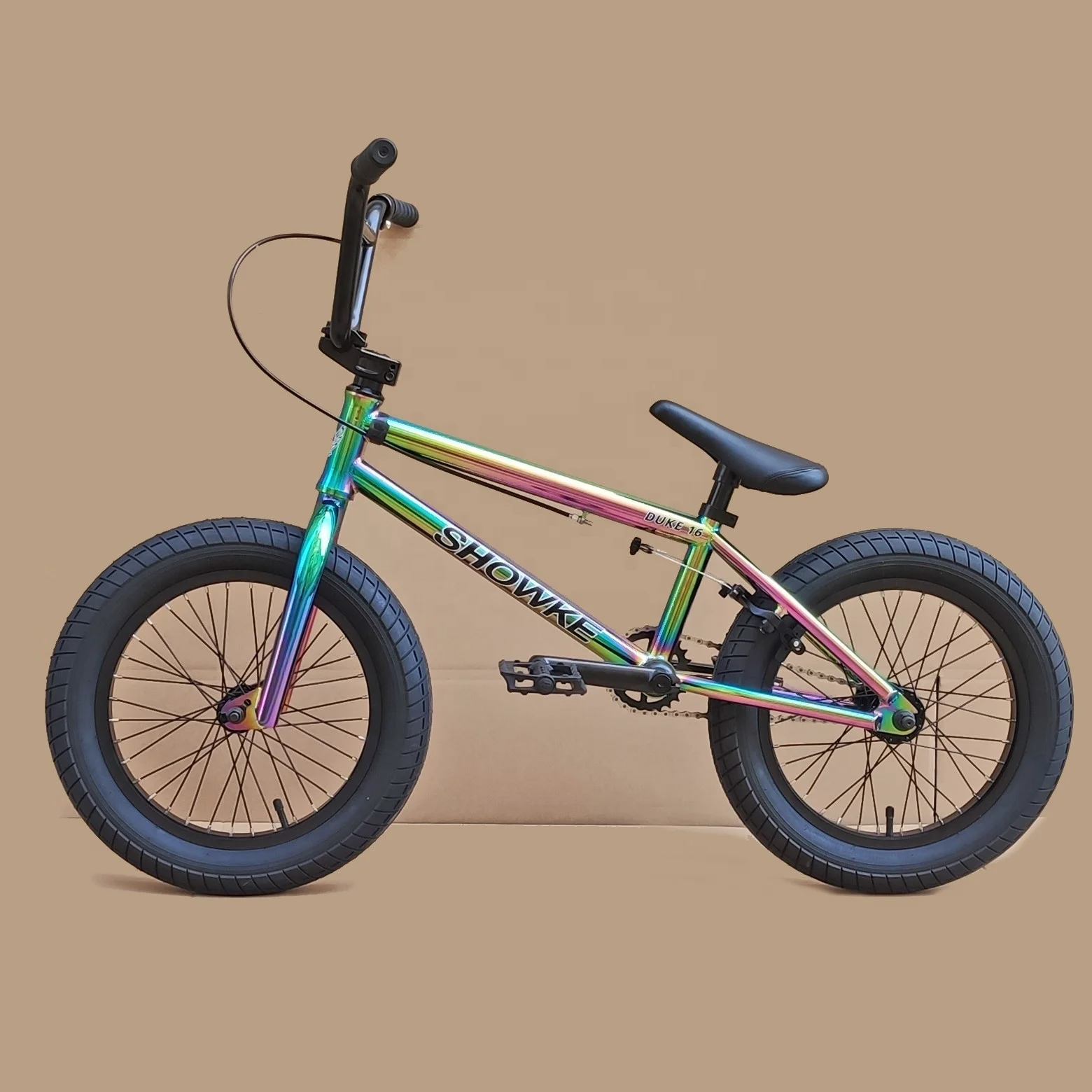Customized 16 Inch Color Steel Bicycle Bmx Frame By Manufacturer New Design For Rainbow Colored Bicycles