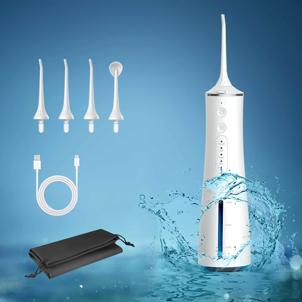 IPX7 Professional Oral Irrigator Rechargeable Dental Irrigator Teeth Whitening Clean Oral Dental Floss Water Jet Irrigator