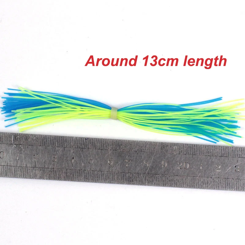 Wholesale silicone fishing trolling lure skirts for replacement soft jig squid octopus skirt lure