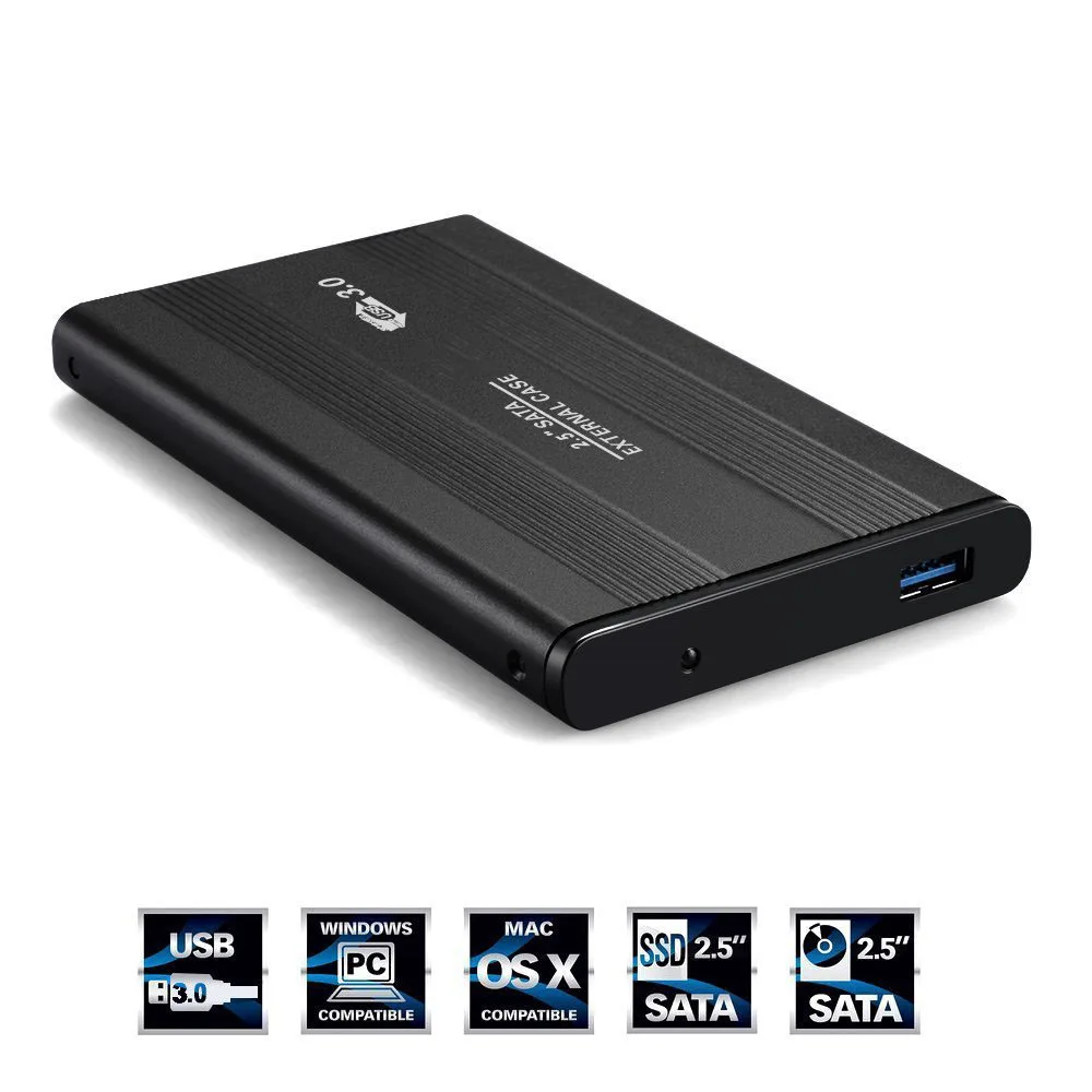 Aluminum 2.5 Inch SATA III to USB 3.0 5Gbps External HDD Enclosure Hard Drive Case SSD Box Support Hot Plug For Windows Mac