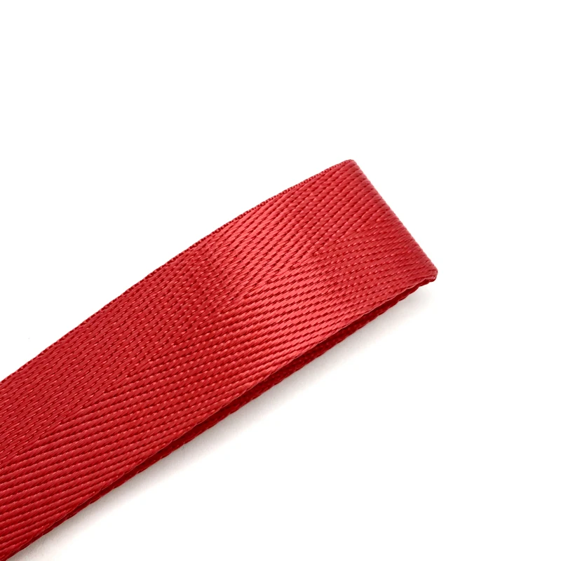 Climbing Both Side Jacquard Brand Logo Lanyards for Overcoats Stylish Black Metal Lock Ring Custom Short Keychain