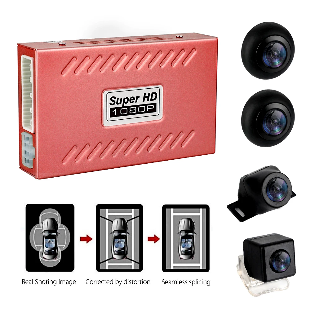  Threecar Super Hd 2D 360 градусов птица вид автомобиля DVR Запись вокруг система камер заднего вида: универсальные для всех