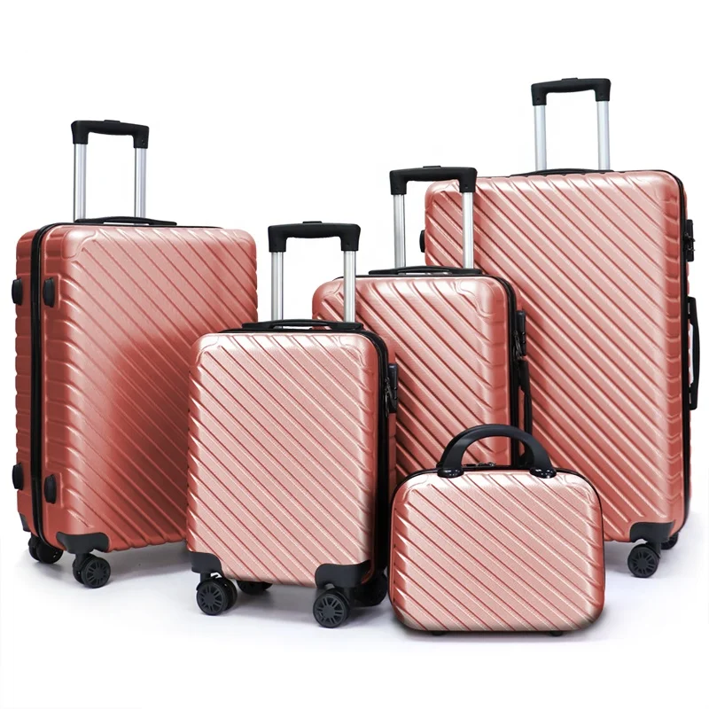 Customized Luggage Set with Wheels Travel Bags Trolley Case valise de voyage Koffer ABS Suitcase