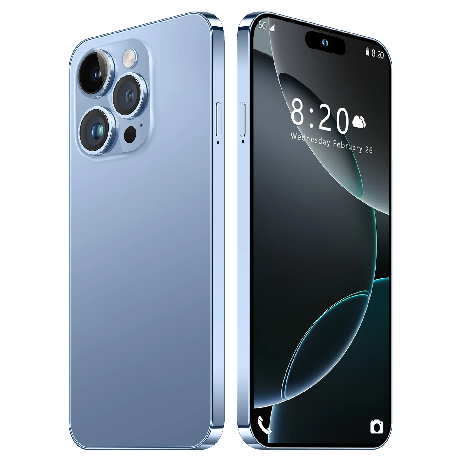 2024 оригинальный телефон i15 15 pro max 5g смартфон Новое поступление 7 3 дюймов 16 ГБ + 1 ТБ клон разблокированные мобильные телефоны