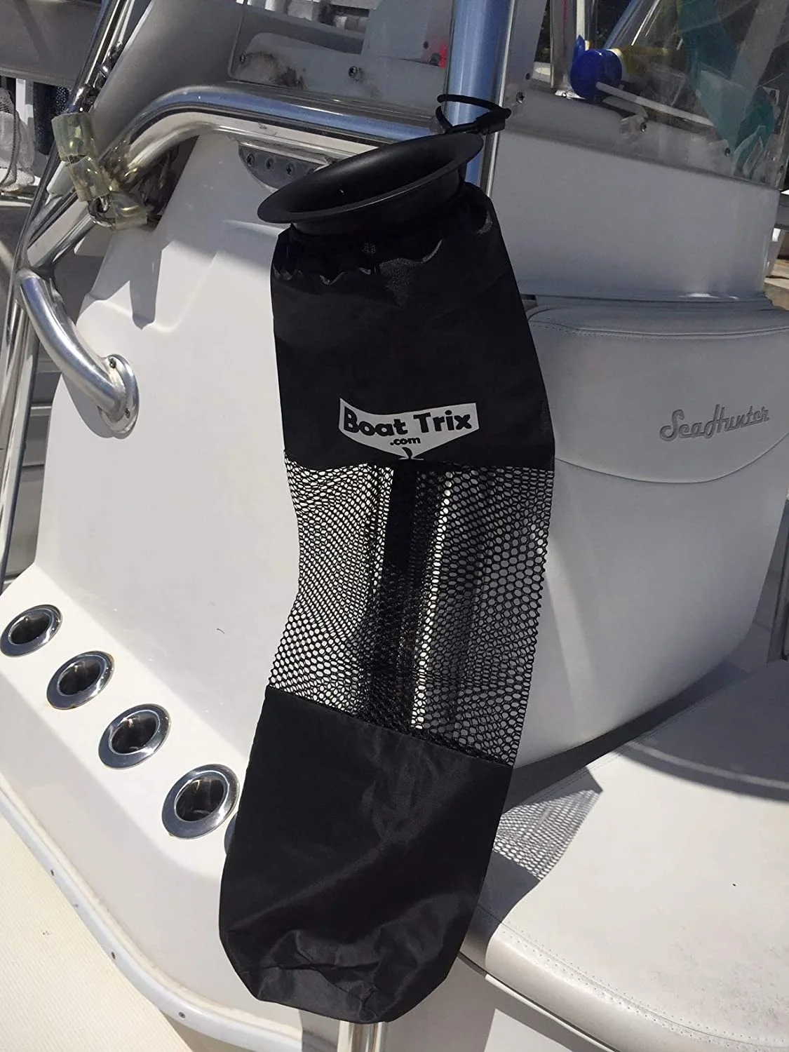 
Hanging Boat Trash Bag Sundries Houseboat Storage bag Medium Hoop Mesh Yacht Trash Bag for Your Boat 