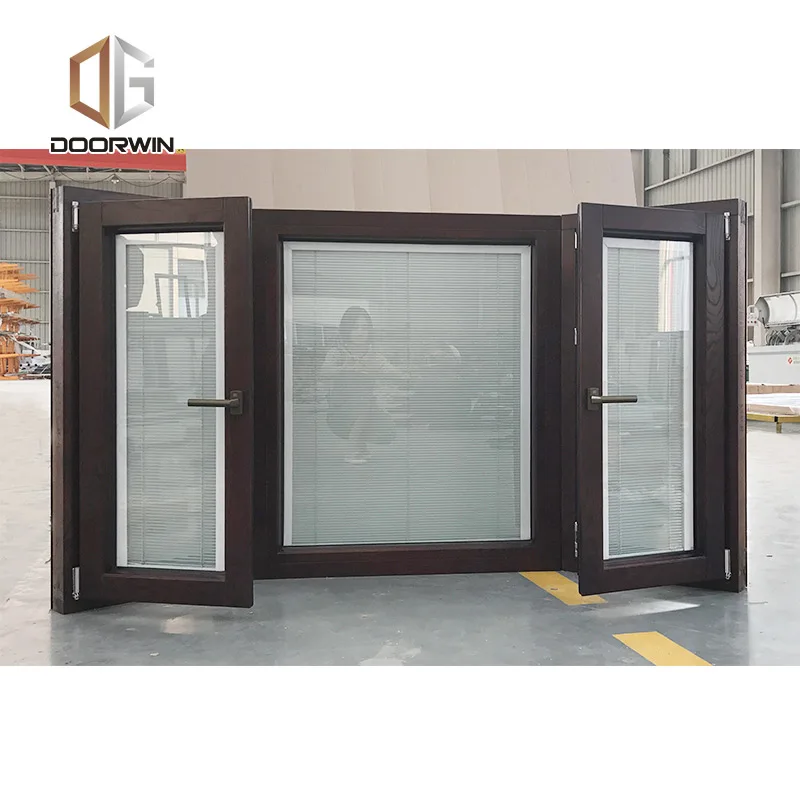 2024 China Manufacturer Cheap Price Bay Bow Casement Windows Aluminum Tempered Glass Wood Tilt & Turn Windows for Depot & Home