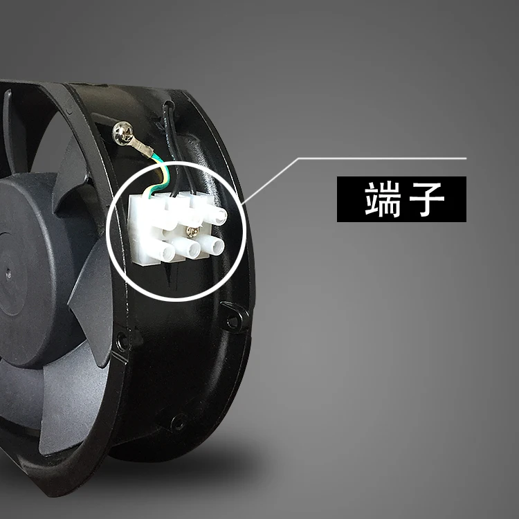 17251 230V AC oval axial cooling fan with high air flow FJ15052ABT