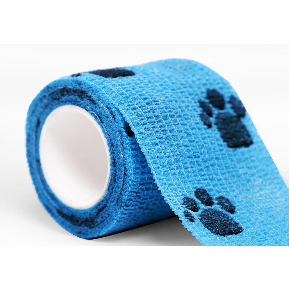 5cm*4.5m non-woven printed vet wrap medical bandage horse veterinary bandage
