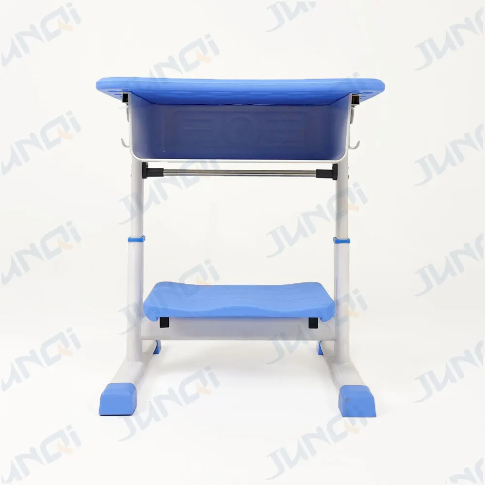 Junqi school furniture design wooden top Lie down student desks and chairs