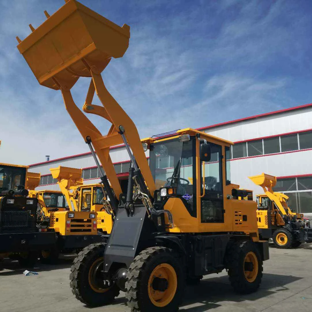 Front loader 1.7m3 bucket 3 ton wheel loader for concrete wall panel production
