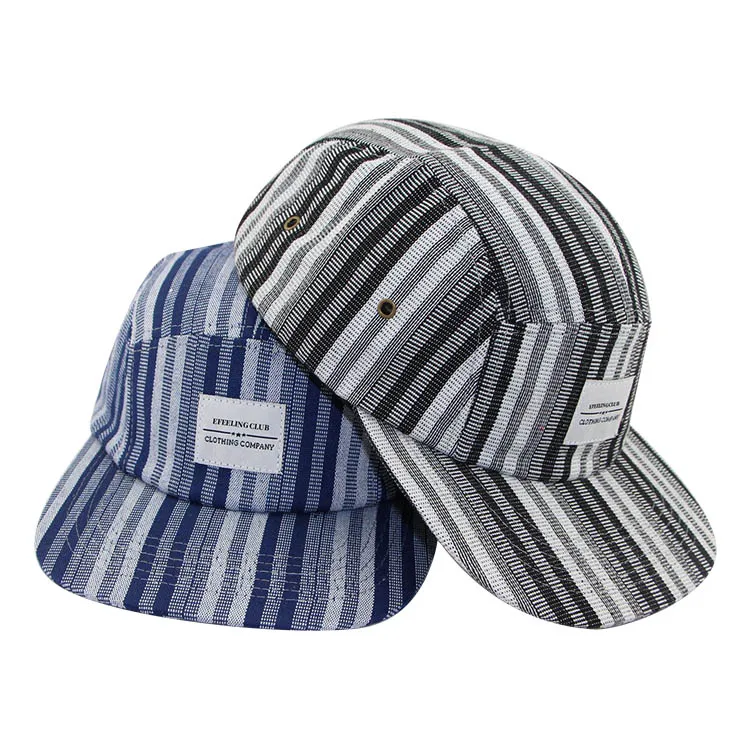Mens Hats Wholesale Hat Custom Cap Flat Brim 5 Panel Cap Print 5 Panel Fitted Cap