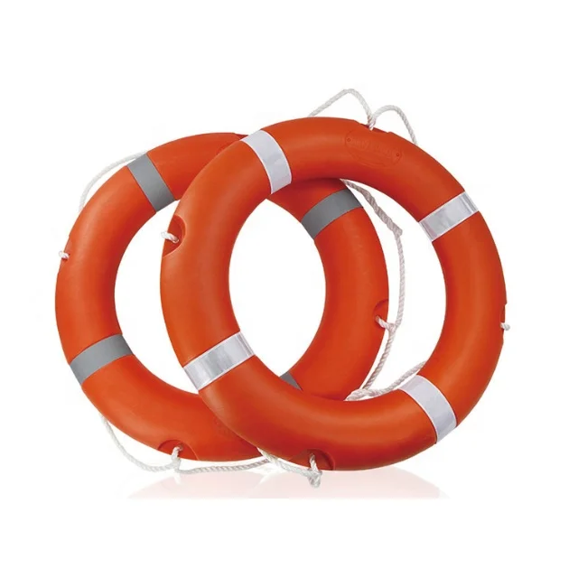 China supplier wholesale swimming 4.3kg  life ring with rope reflective high buoyancy lifebuoy