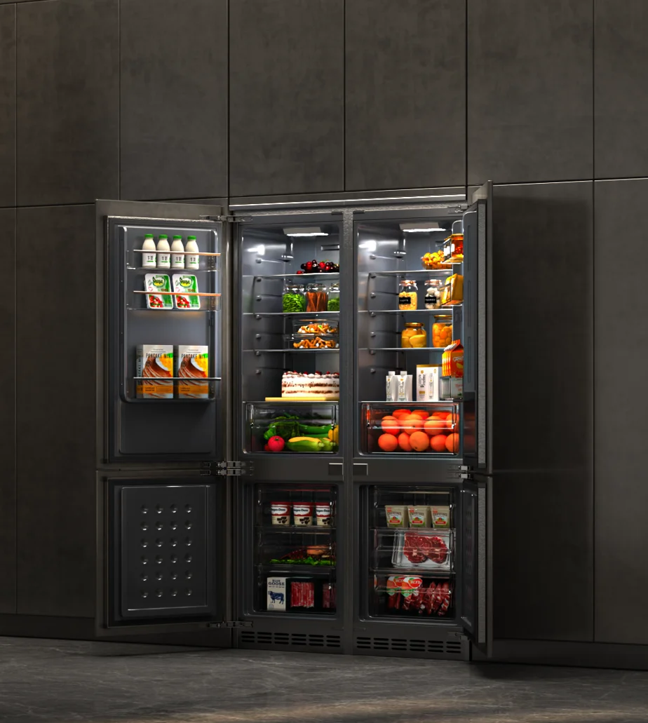 Artaus Hot Selling Product Built in Refrigerator Integrated Fridge Freezer