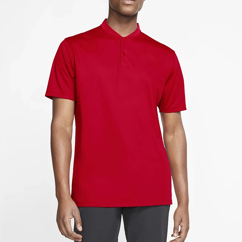 Wholesales Sport Wear Men Custom Stretchy Fabric Blade Collar Plain Golf Polo Shirt