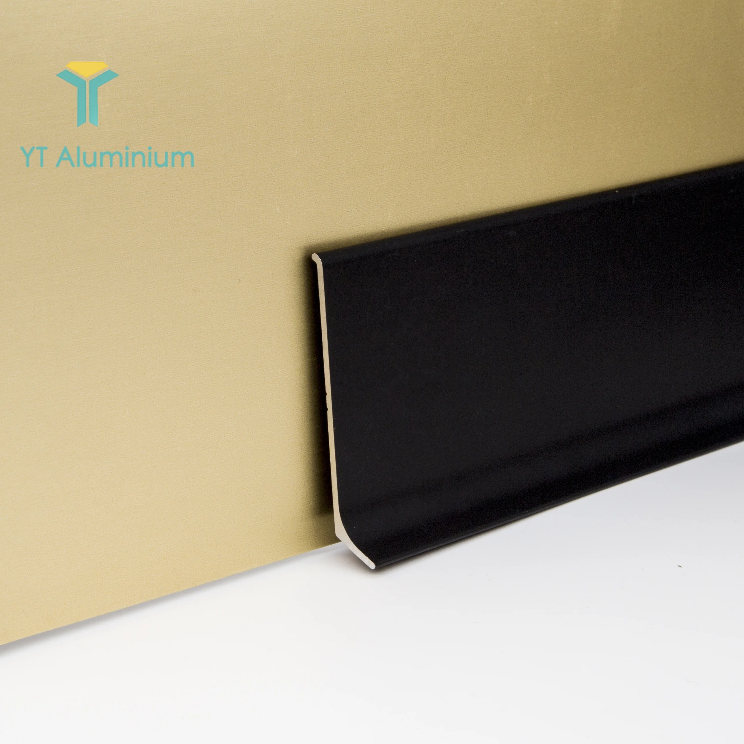 Aluminum Profile Skirting Board Cover Laminate Floor White Tile Trim Wall Base Self-adhesive 60mm Aluminum Skirting Baseboard
