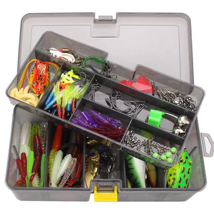 WEIHE 168pcs Fishing Lure Kit with Lures Jig Hooks Insect pesca fishing bait Minnow Crank Lure Set