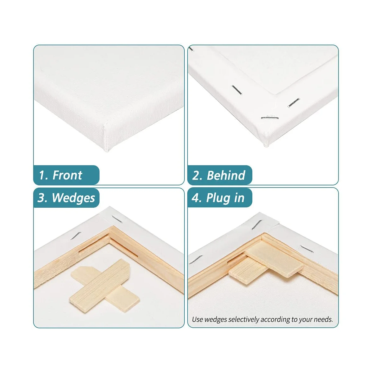 Manufacturer direct sale wholesale 8x10inch blank art canvas board for acrylic painting