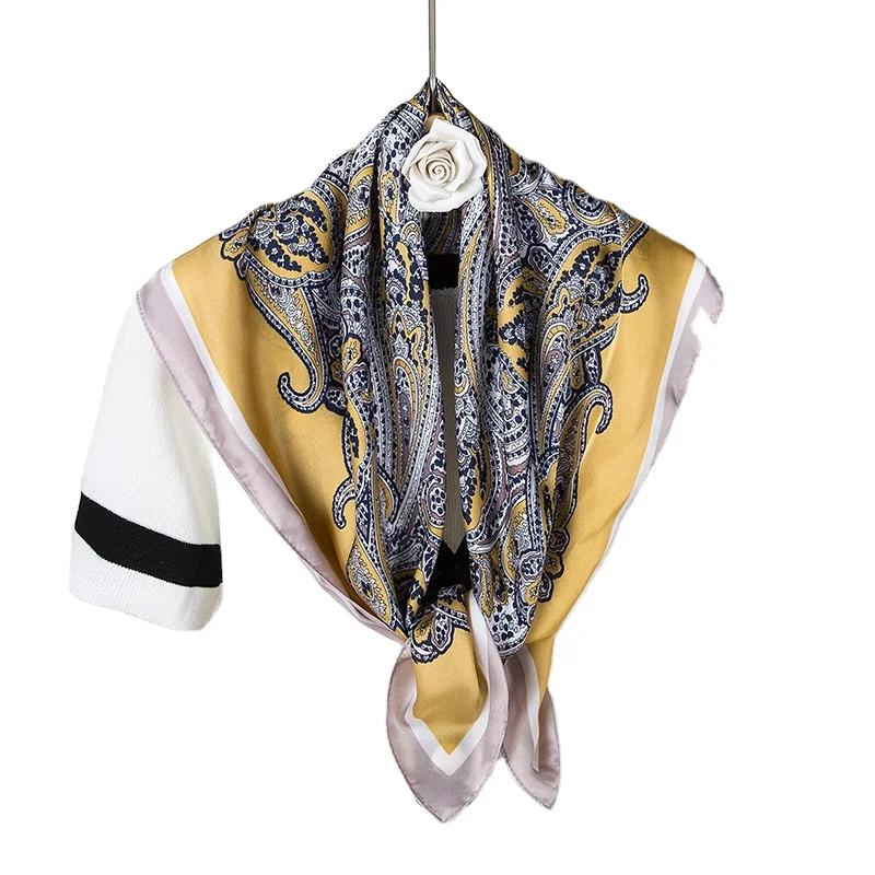 2022 100% silkscarf ladies soft and elegant silk scarf shawl long shawl spring all seasons