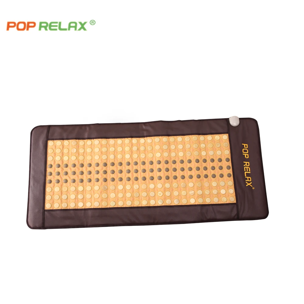 Массажная кровать Pop relax FCC CE, Нефритовый турмалиновый матрас, магнитный корейский матрас AB, двусторонний нефритовый инфракрасный коврик