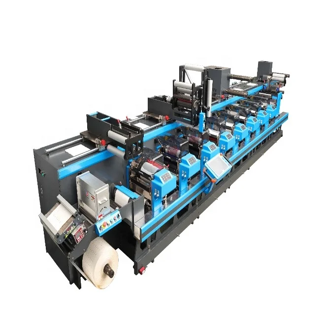 HONTEC/DIGIFINI RDA-350-8C Multi function  flexographic  printing machine with the control system of the whole machine