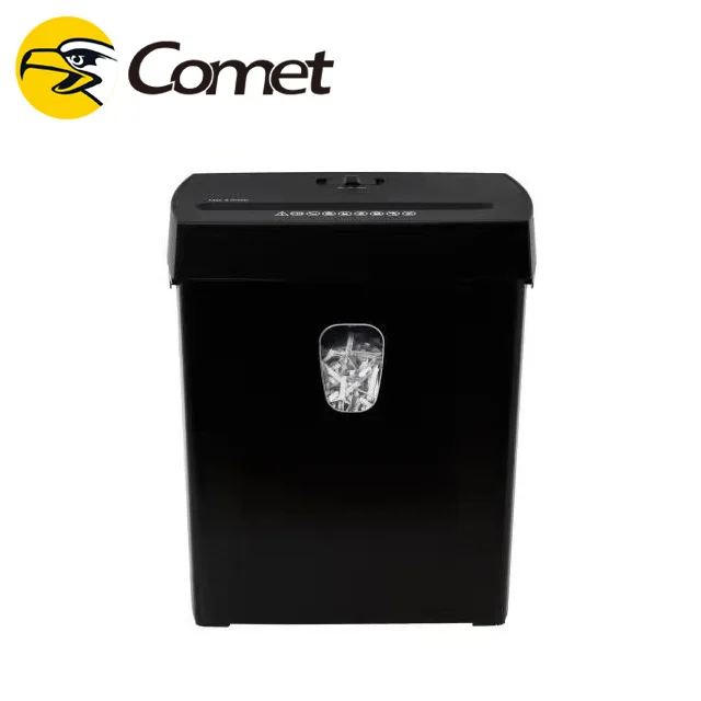 New Trend CS06-T Strip Cut Shredder Portable 7L Mini Paper Shredder for Office & Home 6 Sheets with Lift off Head Electric Power