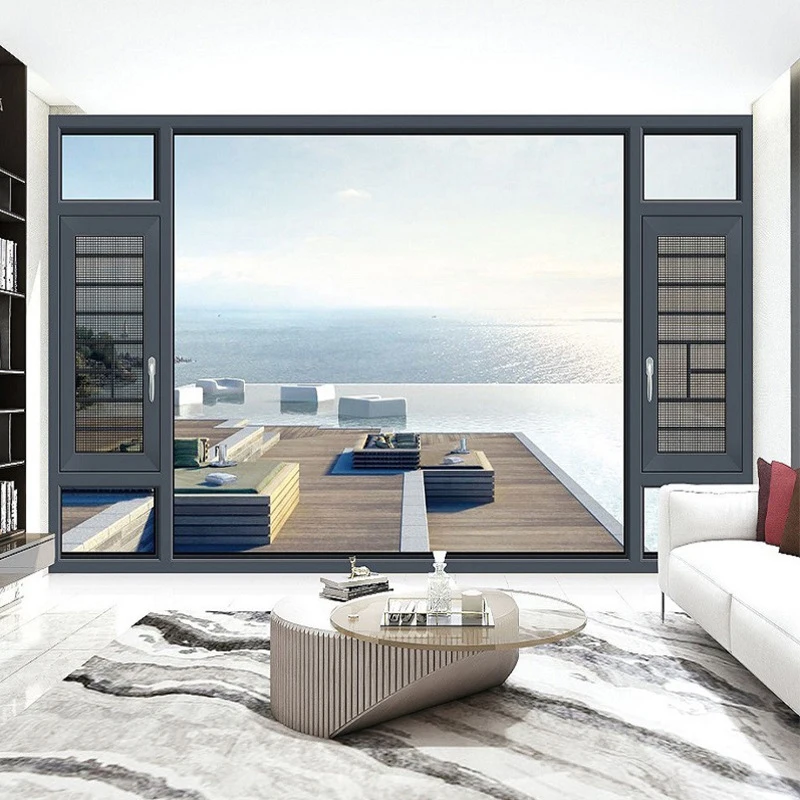 Maximize natural light and air flow with our high-performance aluminum casement windows, designed for easy operation