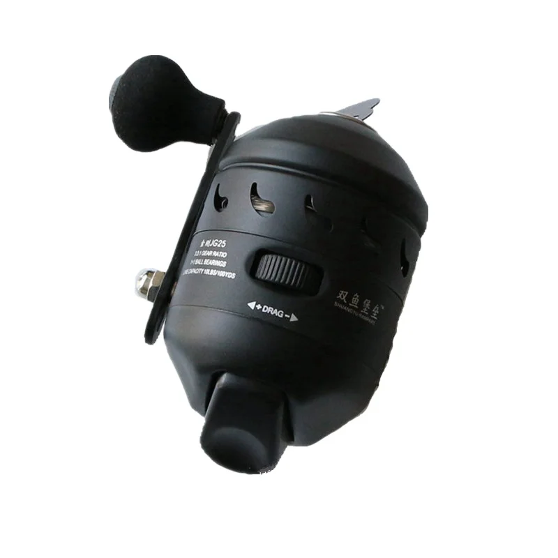 High Quality Metal Fishing Reel With Threader JG25 Closed Round Fishing Dart Road Sub Wheel Outdoor Sports Game
