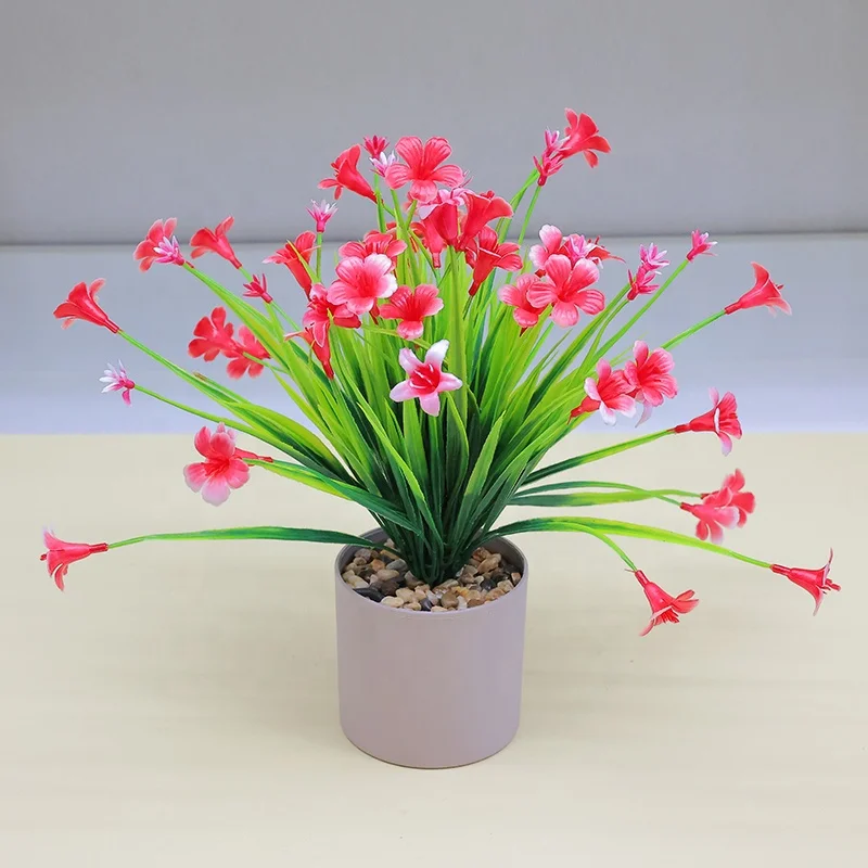 Cross-border Simulation Green Plant Potted Plastic Flower Desktop Decoration Indoor green Plant Living Room Decoration